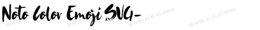 Noto Color Emoji SVG字体转换